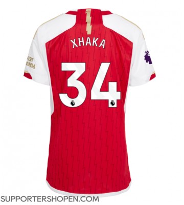 Arsenal Granit Xhaka #34 Hemma Matchtröja Dam 2023-24 Kortärmad